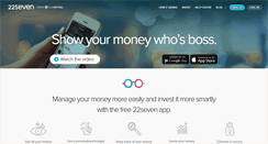 Desktop Screenshot of 22seven.com